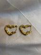 Heart Hoop Earing