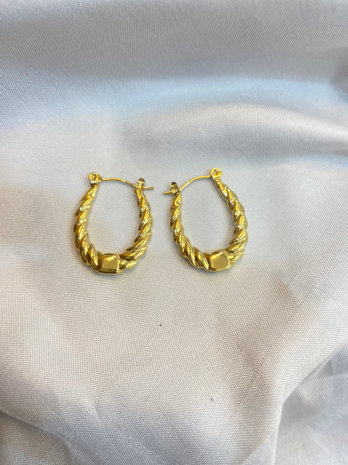 Twisted Hoop Earing