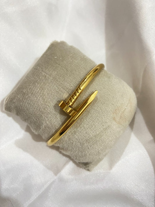 Classic Nail Motif Bangle Bracelet