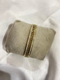 Regal Chain Crystal Cuff Bangle
