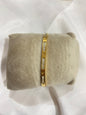 Screw Motif Crystal Bangle