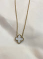 Ivory Clover Charm Necklace