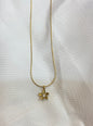 Floral Crystal Pendant Necklace