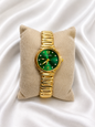 Emerald Green 18K Gold plated Watch
