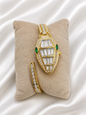 Snake 18k gold plated watch